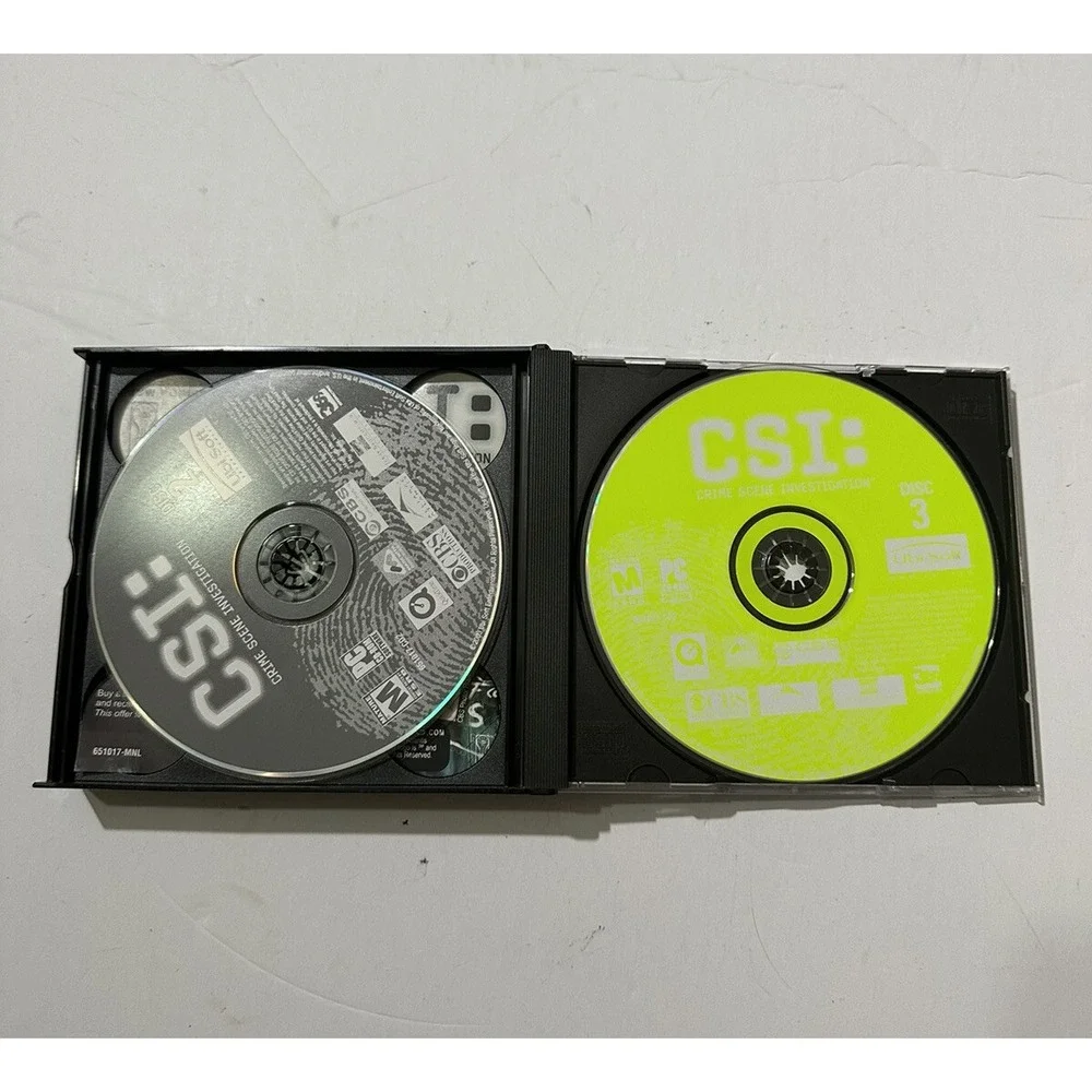 3 Disk PC CSI‎ : Crime Scene Investigation UbiSoft  Original Series Mature